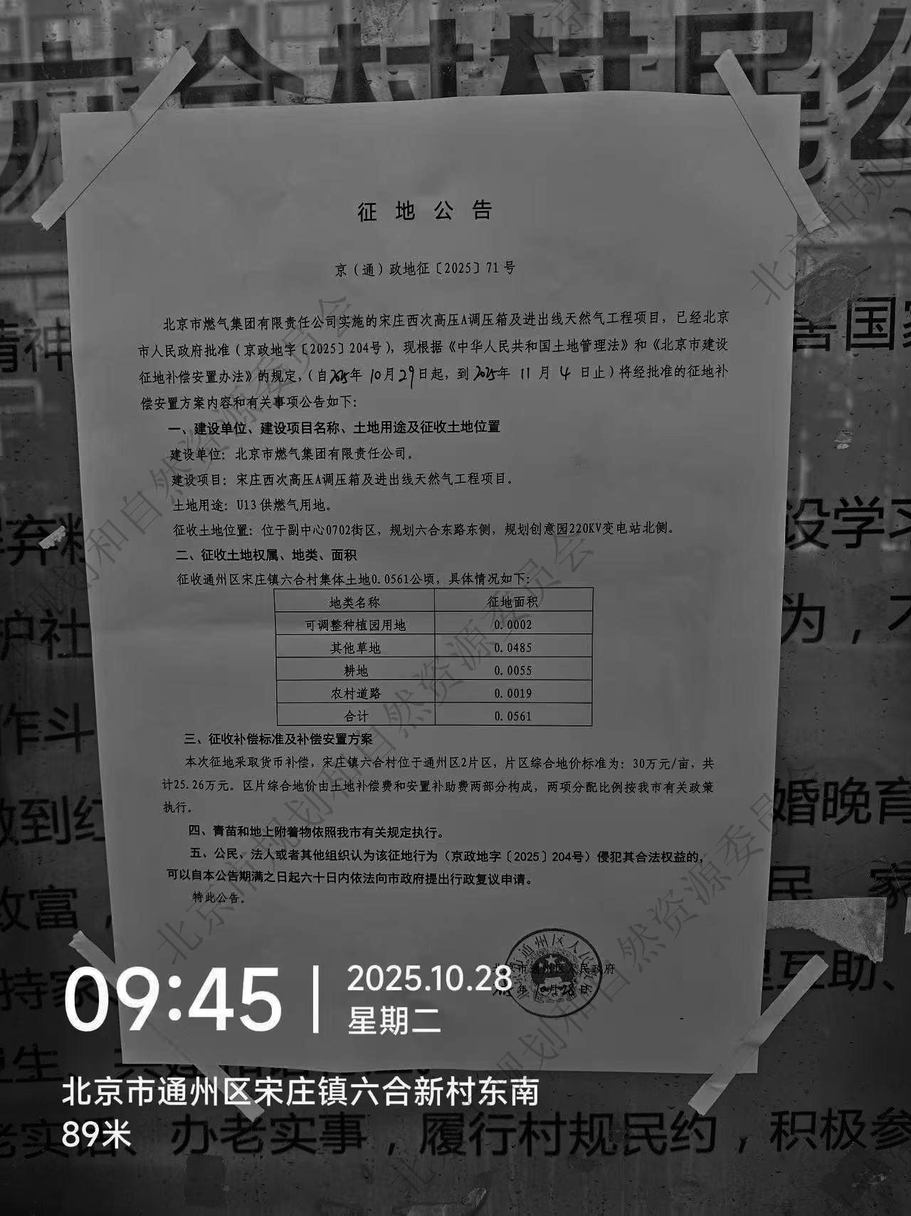 宋庄西次高压A调压箱及进出线天然气工程项目 宋庄镇六合村 征地公告.jpg