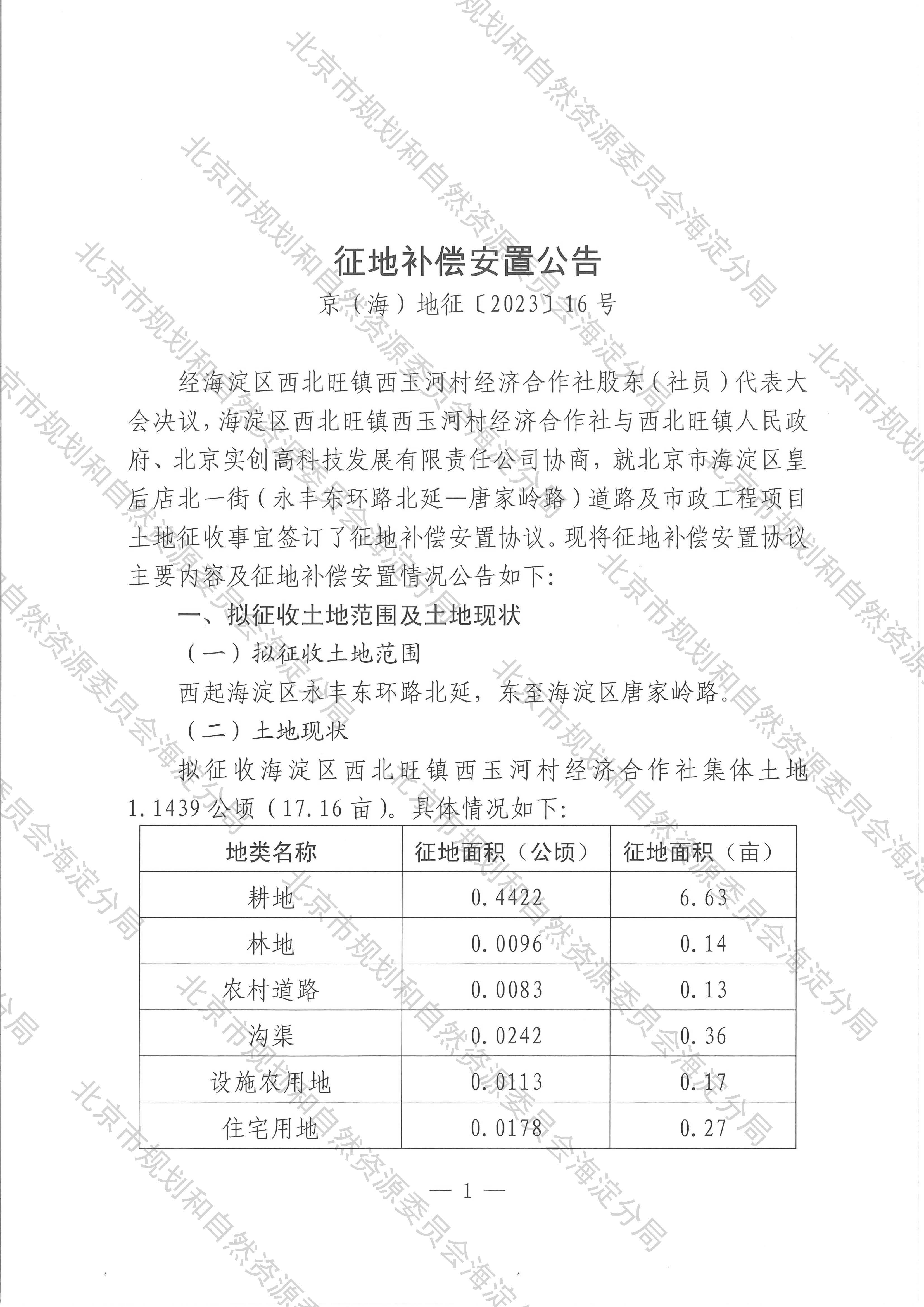 征地补偿安置公告-京（海）地征〔2023〕16号_页面_1.jpg